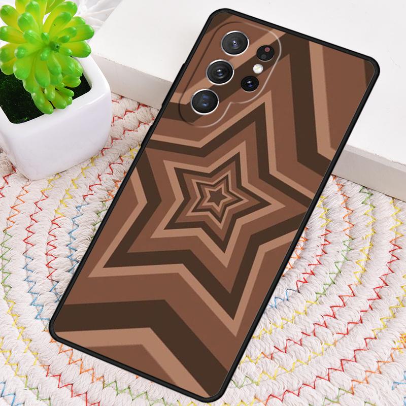 Latte Love Brown Heart Aesthetic Silicone Phone Case For Samsung Galaxy note 10 pro S26 S25 S24 S23 S22 S21 Plus Ultra Cover