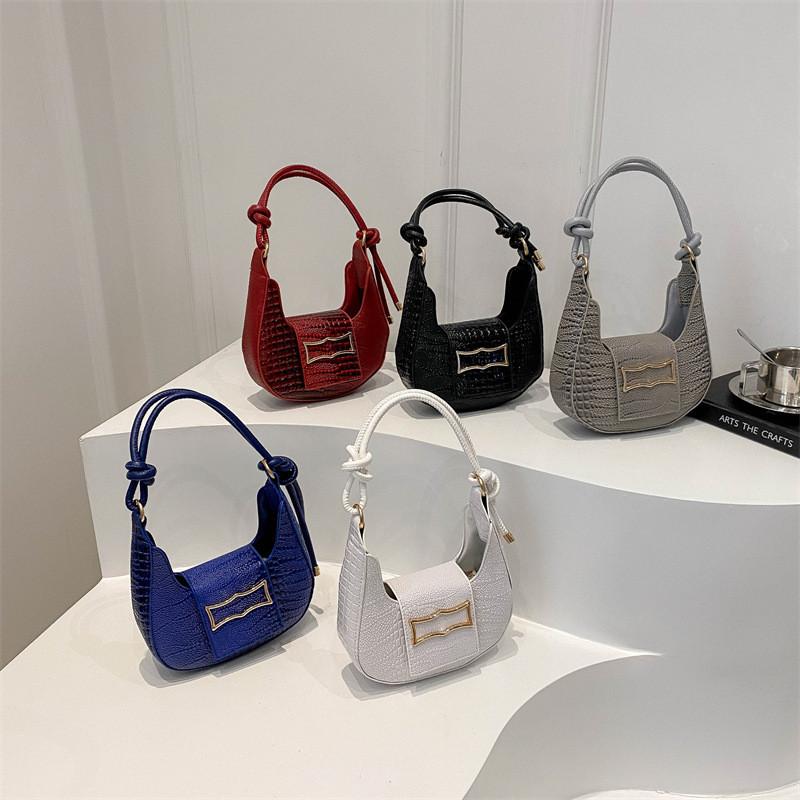 Trendy 2024 New Stylish Shoulder Bag Chic Solid Color Vintage Aesthetic Fashion