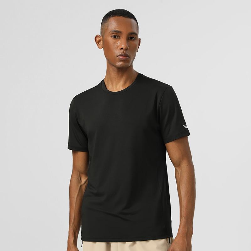 25SS Men's Quick-Dry Reflective T-shirt: Breathable, High-Elastic Short Sleeve for Night Vision Outdoor Sports & Fitness