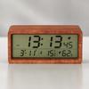 Digital Alarm Clock Easy to Read Wooden Compact for Nightstand