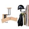 Wall-mounted Wooden Hat Rack On The Wall Motorcycle Helmets Display Rack Stand Wooden Helmet Holder