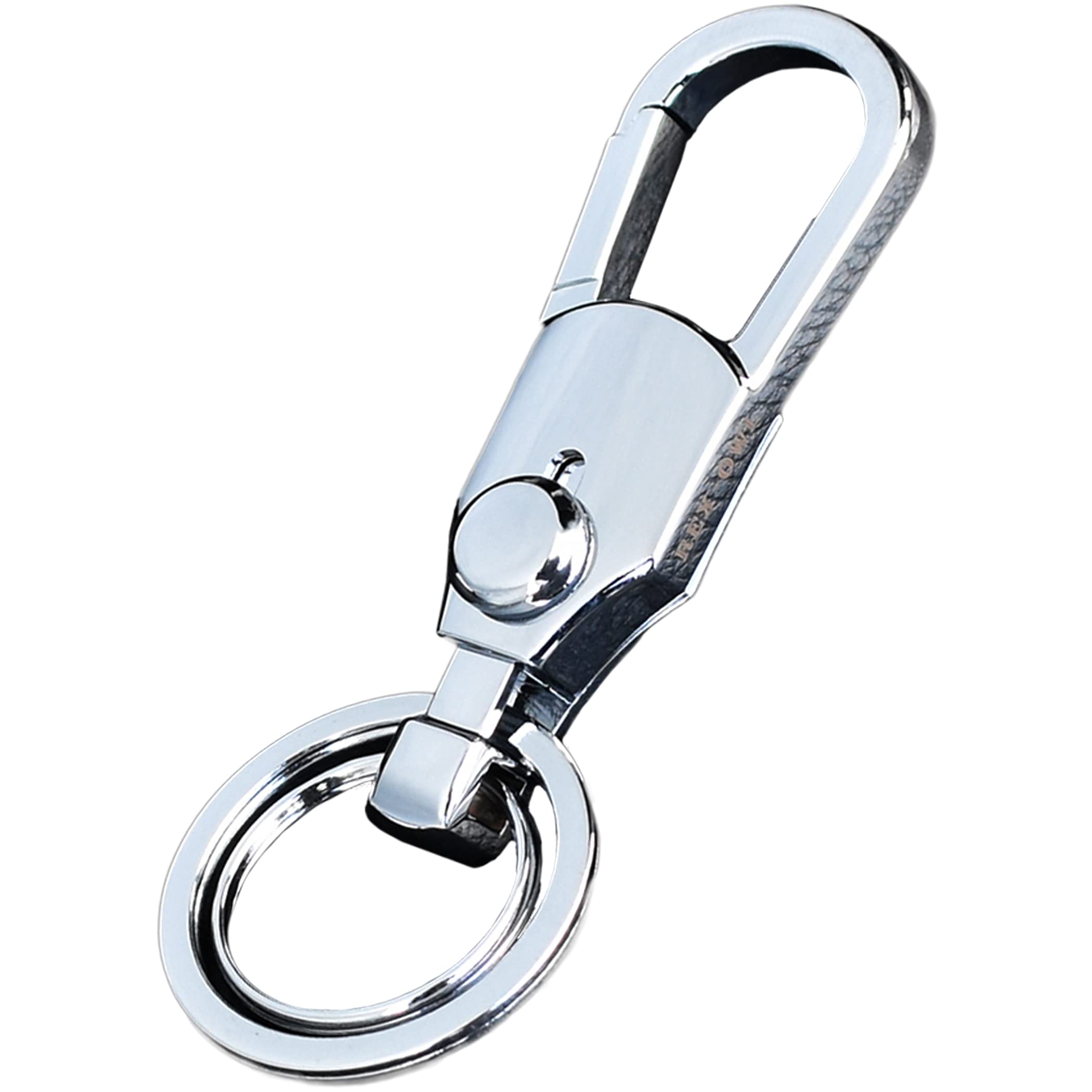 

[REX-OWL] Keychain Men s Removable Key Ring Double Ring Carabiner RKH-01 cm серебряный