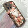 JT407 Pink Christmas Santa Claus Happy Smile Cute for iPhone 17 16 15 14 Pro Max Samsung S26 S25 Ultra A17 A07 A56 A16 Xiaomi 15T Redmi 15c Soft Case