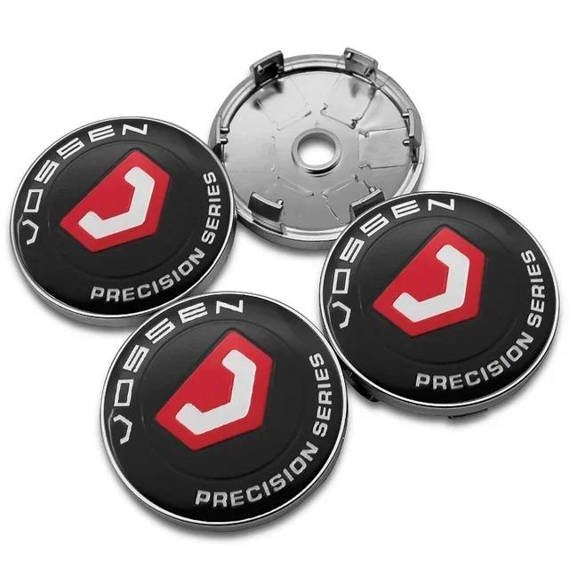 4Pcs 56mm+60mm Vossen Car Hub Center Wheel Caps Emblem Badge Decals Styling Sticker Accessories