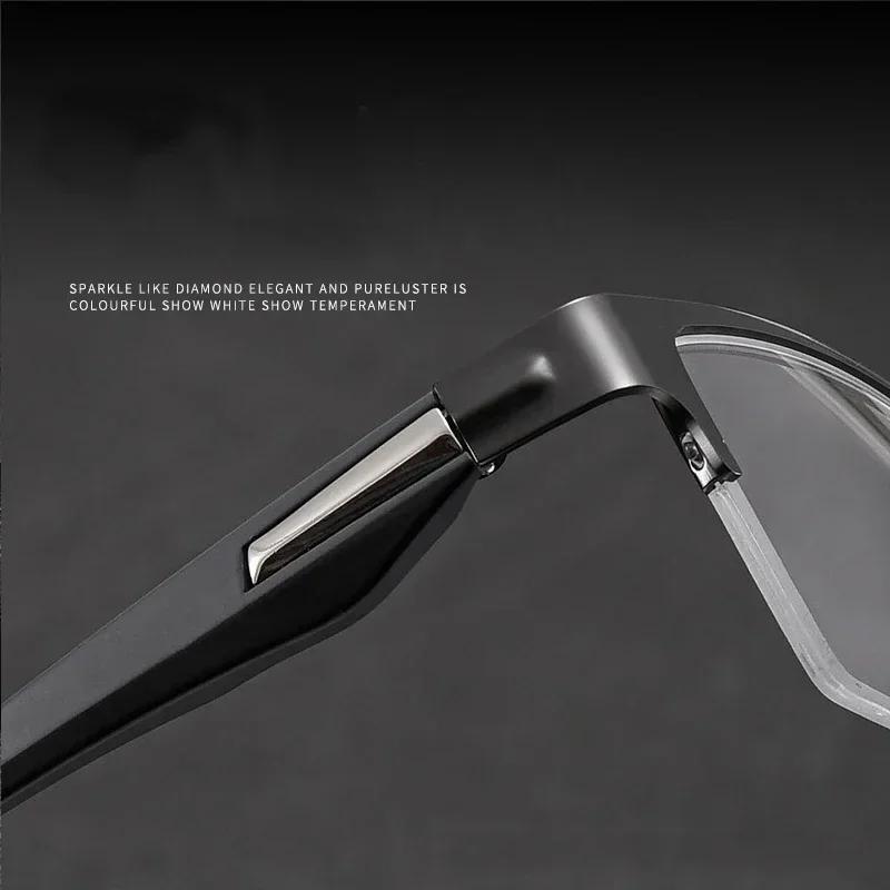 Fashion Color Changing Photochromic Myopia Eyewear for Men New Ultra Light Intelligent Near Sight Spectacles Eye Protection Glasses