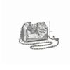 Vielseitige Leder Millennium Tasche mit Knitter-Design und Kettenriemen Umhängetasche Koreanischer Stil Umhängetasche für Damen