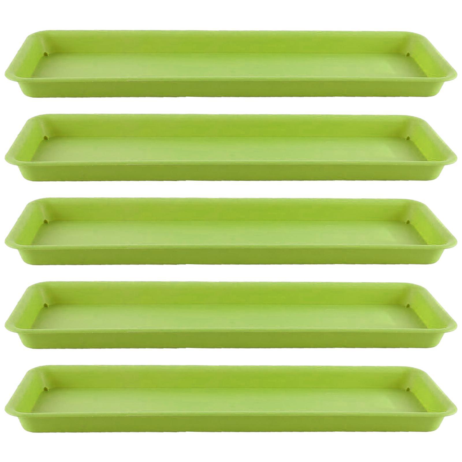 

5Pcs Plant Saucers Plant Trays ,Rectangular, Flower Pot Trays, Flower Pot Saucers for Yard Garden Balcony Courtyard
