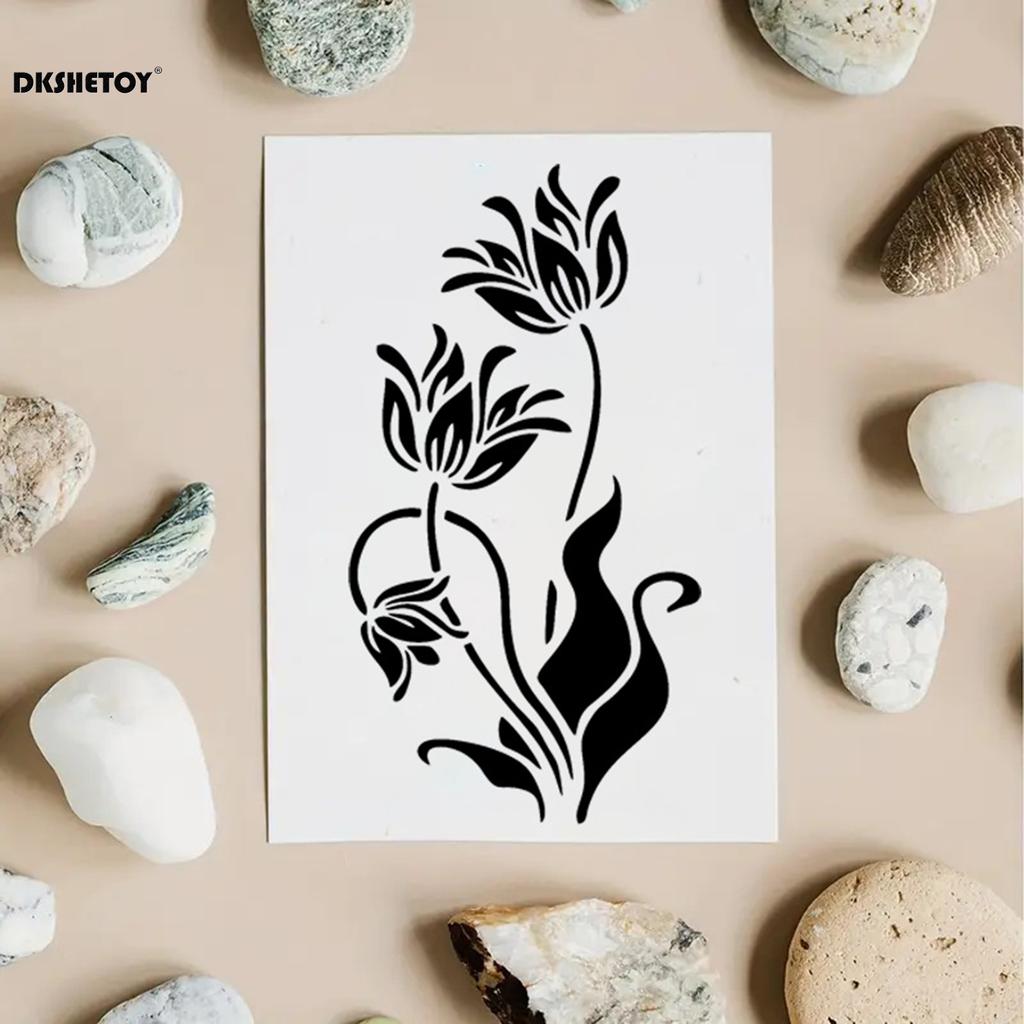 10pcs DIY Scrapbook Drawing Templates DIY Small Drawing Template Stencil for Crafts Wall Canvas Fabric Paper