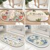 Flower Pattern Can Be Scrubbed Pvc Door Mat Mat Entry Door Mat Entry Mat Non-slip Door Mat Can Be Cut Carpet