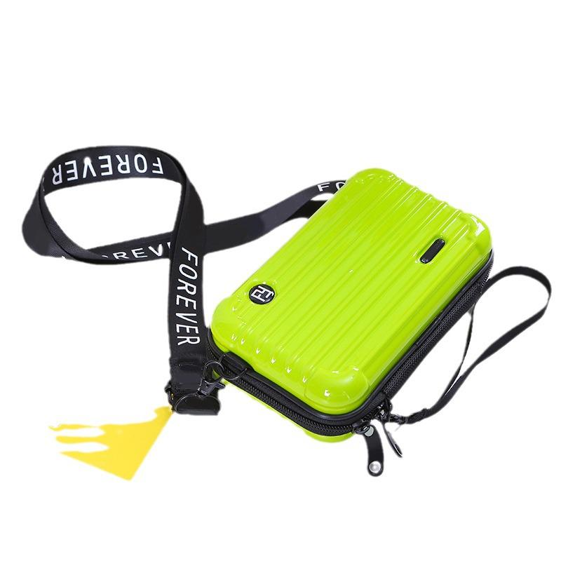Borsa a tracolla per PC: Borsa Compatta Quadrata da Sera e da Viaggio da Donna - Guscio Rigido per Trucco e Articoli da Toeletta
