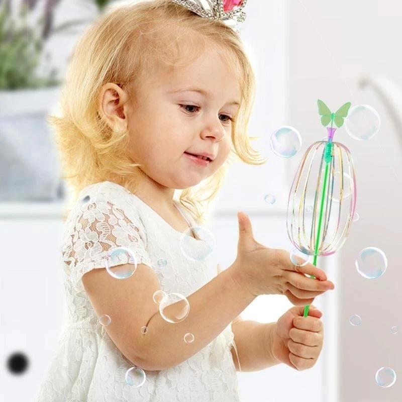 Regenbogen Wirbelstab, Magischer Party-Blasenstab, Drehen, Wirbeln, Wirbeln und Funkeln - Lustiges, fesselndes Partygeschenk