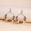 Accessories Fashion Bohemian Handmade Beaded Earrings Vintage Vintage Bronze Classic Ear Hooks Women