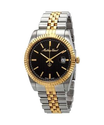 Mathy III Two Tone Stainless Steel Black Dial Quartz H810BN Men's Watch