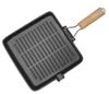 Cast Iron Grill Pan 24cm Induction Heavy Foldable Handle KRISBERG KS-2563