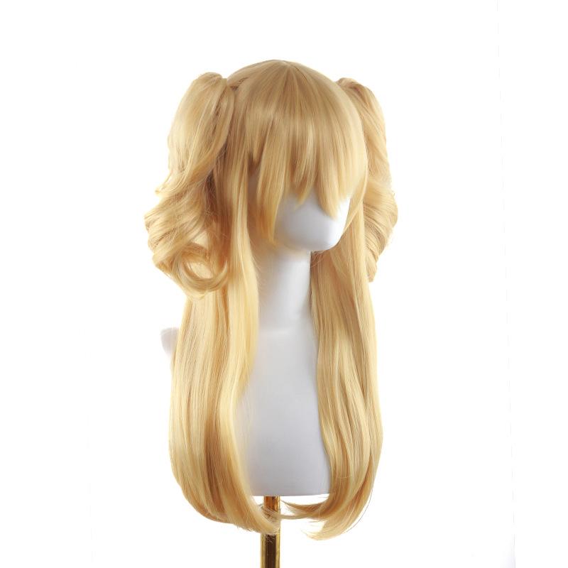 Yuzu Aihara Citrus Cosplay Paruka, Tepelně odolná, Clip-on Zlatý styl