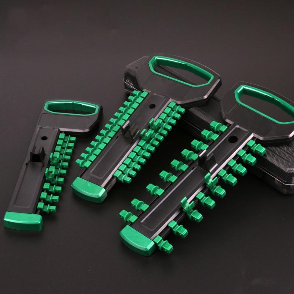 

1/4 3/8 1/2 Стелаж для зберігання розеток Квадратний інтерфейс Розетка Підставка для інструментів Новий тримач торцевих ключів Style 2