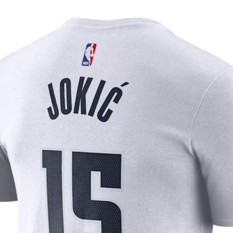 Nike Denver Nuggets NBA Nicolas Jokic City Edition Crew Neck Short Sleeve T-Shirt Men T-Shirts HJ2771-104