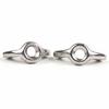 Cold Forged Fine Thread Butterfly Wing Nut Yuanbao Sheep Horn Hand-Tightened Nut