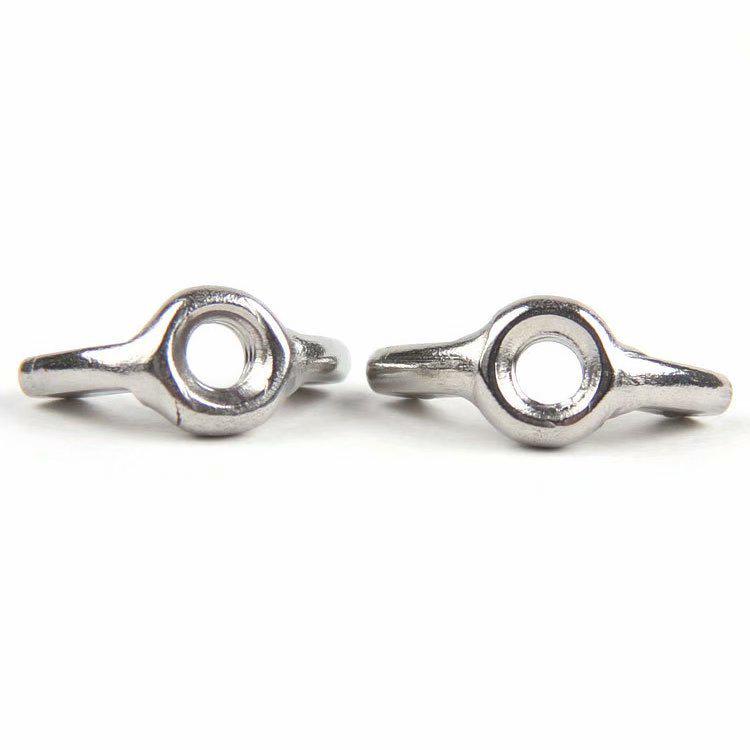 Cold Forged Fine Thread Butterfly Wing Nut Yuanbao Sheep Horn Hand-Tightened Nut