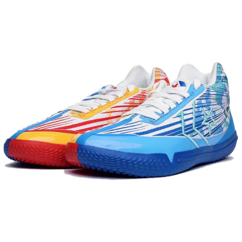 

Converse All Star BB Evo Round Toe Shock-Absorbing Anti-Slip Abrasion Resistant Low-Top Basketball Shoes Unisex Red and Blue 49