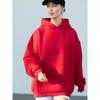 Women's Long Sleeved Hooded Sweatshirt with Loose Fitting Top