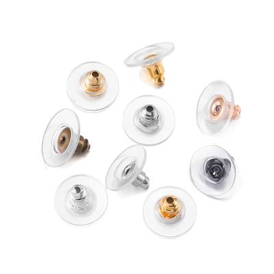 100-200 Stück Gummi Ohrring-Verschlüsse Stopper Ohrring-Muttern Stecker-Ohrring-Rückseiten Zubehör für Schmuck DIY Schmuckzubehör Herstellung Zubehör
