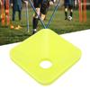 10PCS Training Cones Square Bright Color Stackable Compact Cones Marker for Sports Football Green