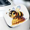 QT2459#15cm A Little Bee Lying On The Honeycomb Car Sticker, Suitable for Laptop, Car, Truck, Van, SUV, Motorcycle, Bumper, Window