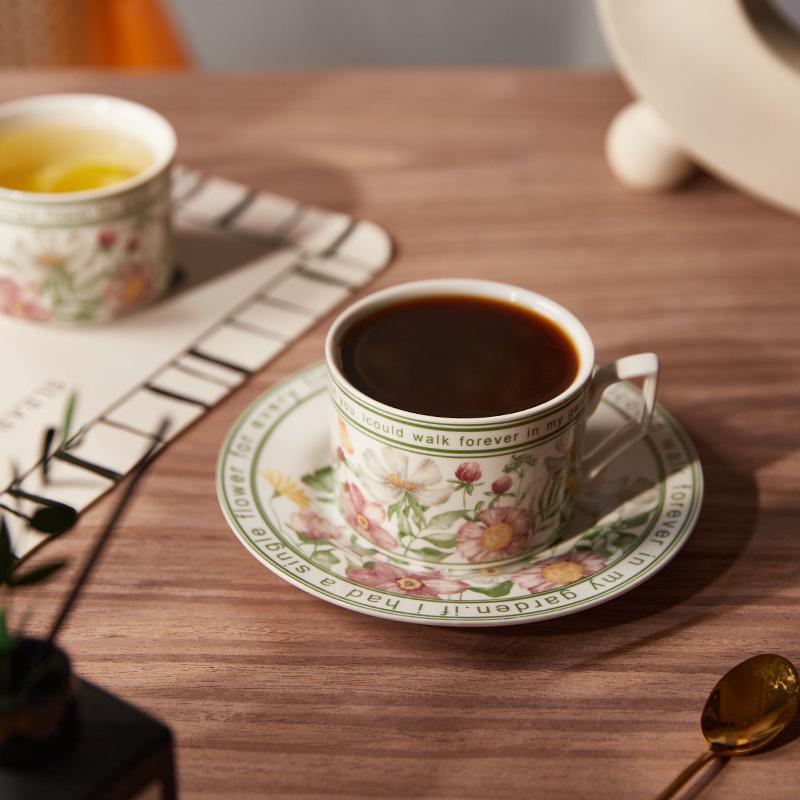 Handmade Ceramic Sunflower Blooms Tea and Coffee Cup Set