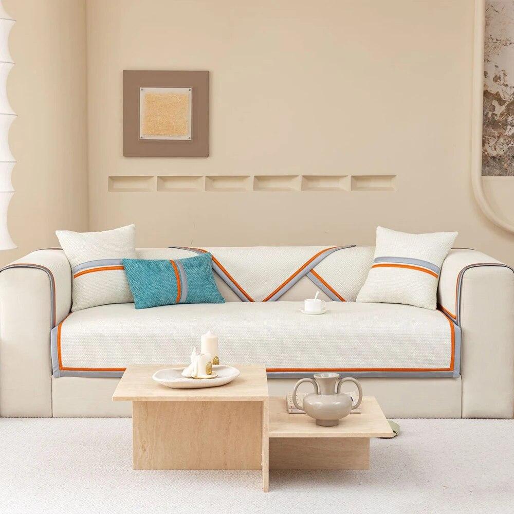 

Современный простой чехол для дивана из синели, нескользящий четырехсезонный универсальный диван, подушка, комбинированный чехол, диван, полотенце, домашний декор 70x70 cm 1pc