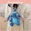 Lilo Stitch Plush Cartoon Backpack For Girls With Zipper Closure And Pocket For Casual Travel