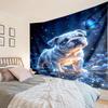French Bulldog With Rose Tapestry Room Decoration Wall Hanging for Living Room Bedroom, Dormitory, Birthday and Christmas Gifts