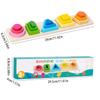 Baby intelligence development blocks, wooden early education matching toys, color, shape cognition, Montessori education