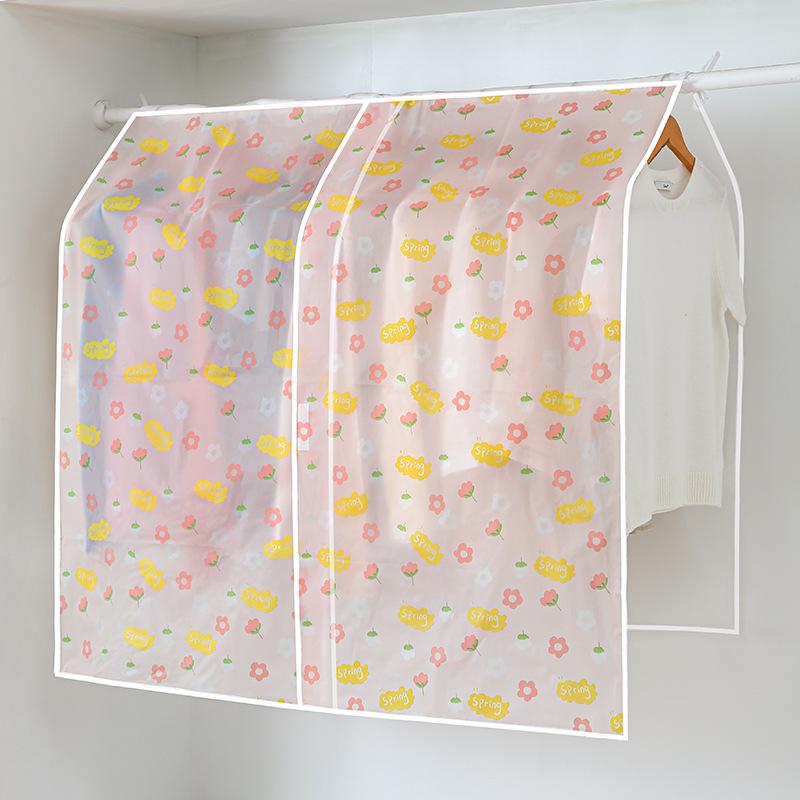 Waterproof Dustproof Thickened Clothing Covers Peva Clothes Dust Storage Bag Clear Protector Opening Hanging Garment Rack Items