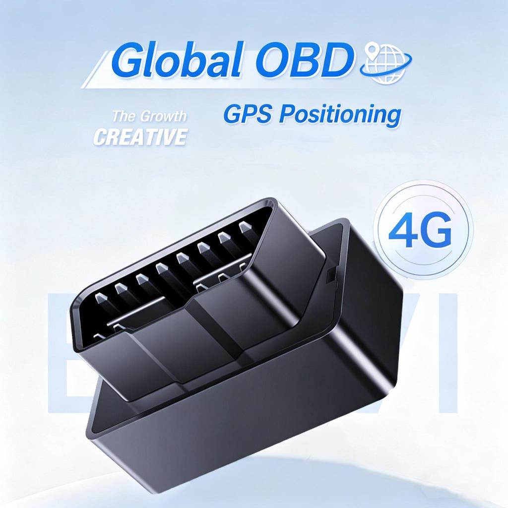CD Mini OBD GPS Tracker 4G OBD II Plug Play Car GSM OBD2 Real Time Tracking Anti-Lost Device GPS Locator with Free APP