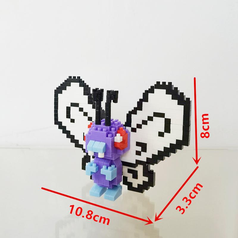 Anime Pokémon Building Blocks Assembly Anime Charizard Doll Blastoise Bulbasaur Gengar Bricks Figures Toy for Kid Gift