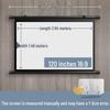 Portable No-Punch Bracket Projector Screen with Floor Stand