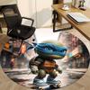 1pc Ninja Turtles Chair Carpet for Office Non-Slip, Soft & Comfortable, Carpet for Office, Gaming, Lightweight Round Floor Mat