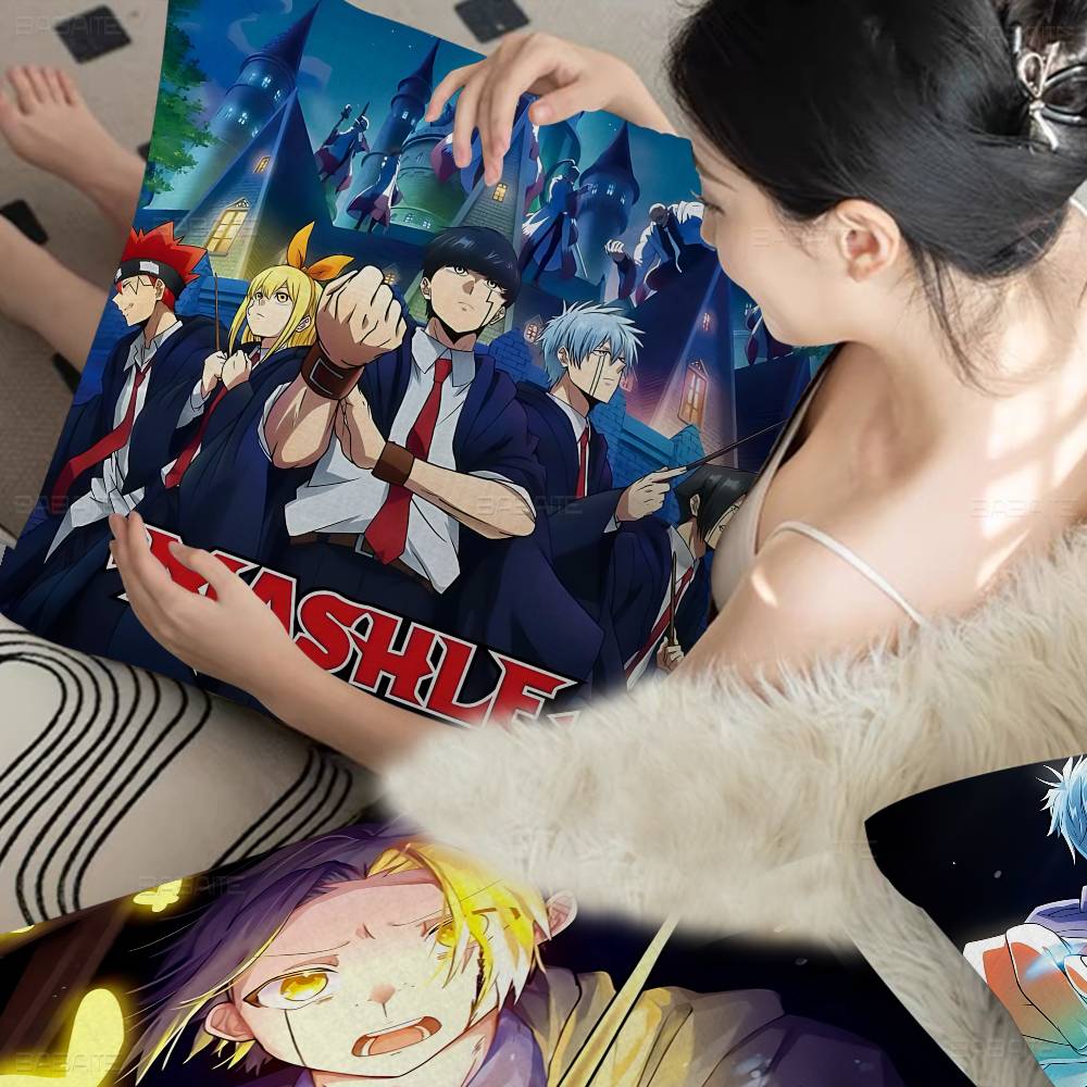 Japanese Anime MASHLE MAGIC AND MUSCLES Cushion Cover Polyester Sofa Cushions Decorative Throw Pillows Home Decoration