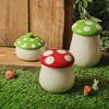 Red Mushroom Western Pasta Plate Ceramic Coffee Cup with Lid Fine Dessert Salad Bowl Kitchen Ceramic Stew Cup Mushroom Garnish