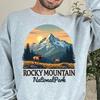National Park T-Shirt and Kids Tshirt, Rocky Mountain Design, Adventure Lover Gift, Vintage Style Graphic Tee, Nature Scenery Apparel