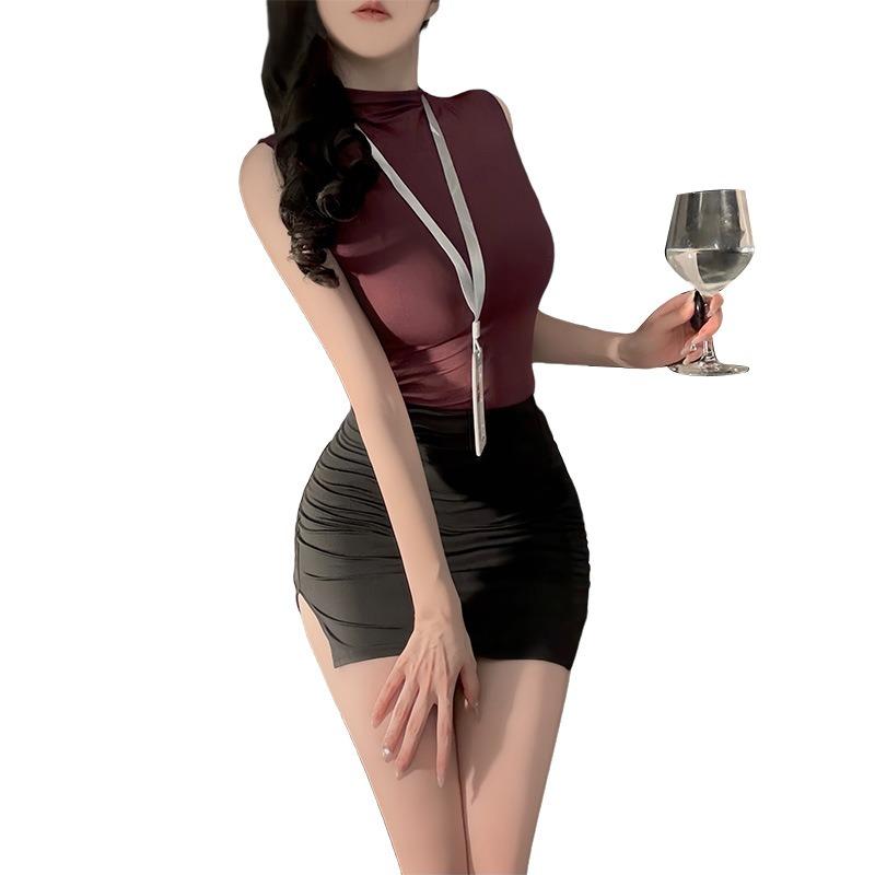 Sex Underwear Pure Desire Secretary Hip Skirt Abstinence Line Stewardess Uniform Temptation Nightclub Free Character Suit