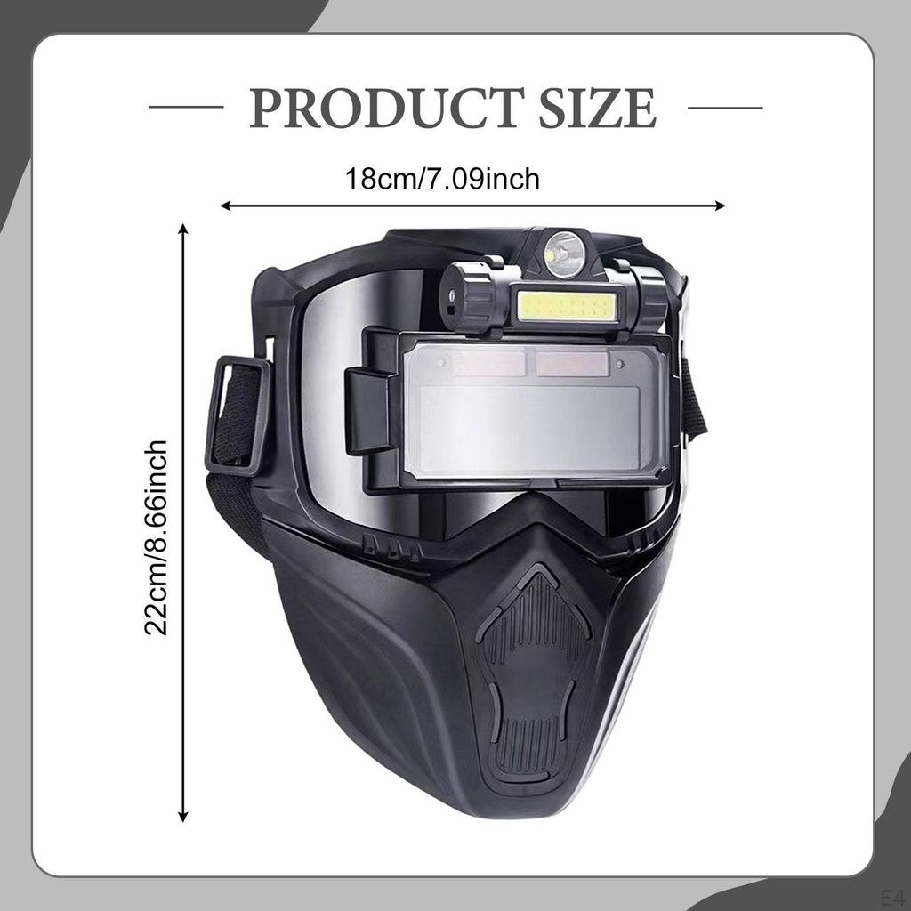 Face Cover Helmet Welder Hood Adjustable Guard Detachable Lightweight Headgear Anti Impact