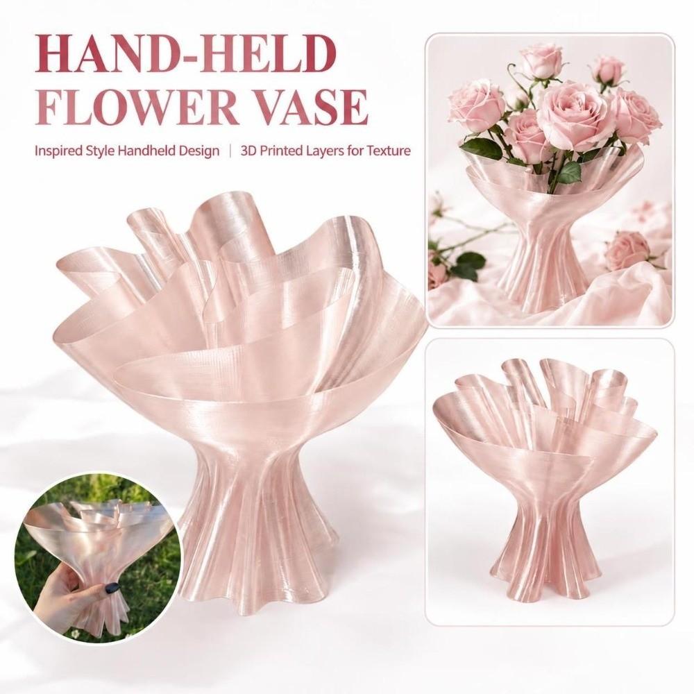 3D Printed Decorative Vase Vintage Style Minimalist Floral Decor Home Decor