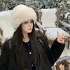 Winter Hat for Women Faux Fur Fluffy Bucket Hat for Women Luxury Plush Thicken Snow Fur Bucket Hat Soft Panama Cap