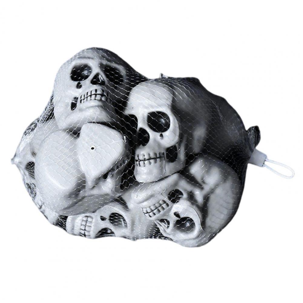 Horror-themed Home Decor Realistic Skulls Pendant Table Decor Set for Halloween Bar Home Party Spooky Skeleton for Decoration