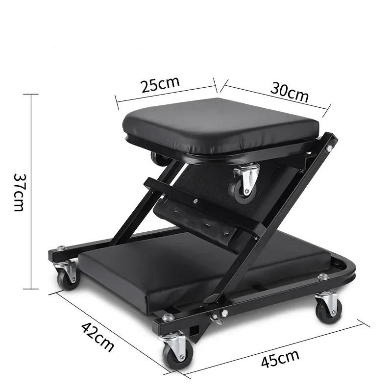 Folding Car Repair Stool Auto Maintenance Work Bench Chair Bed Auto Workshop Wheels Roller Car Creeper Seat Roller Seat Amagi