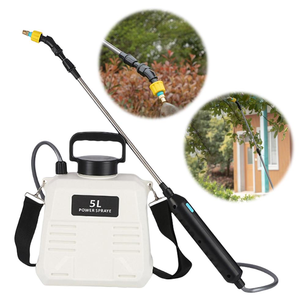 5L/8L Electric Sprayer with USB Rechargeable Handle and Telescopic Wand Garden Sprayer Water Sprayer for Lawn Garden Cleaning