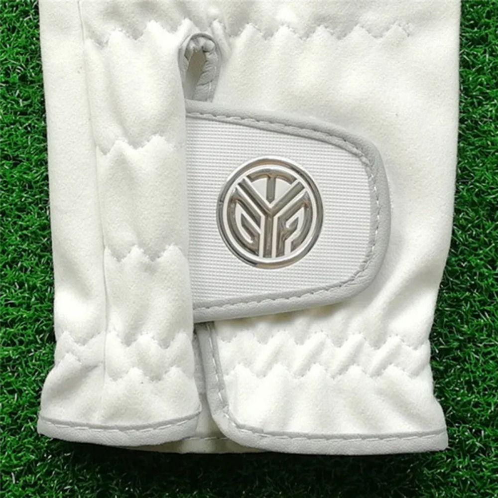 Breathable Ultra-fiber Cloth Golfing Glove White Golf Gloves Men's Sports Golf Glove  Golfer