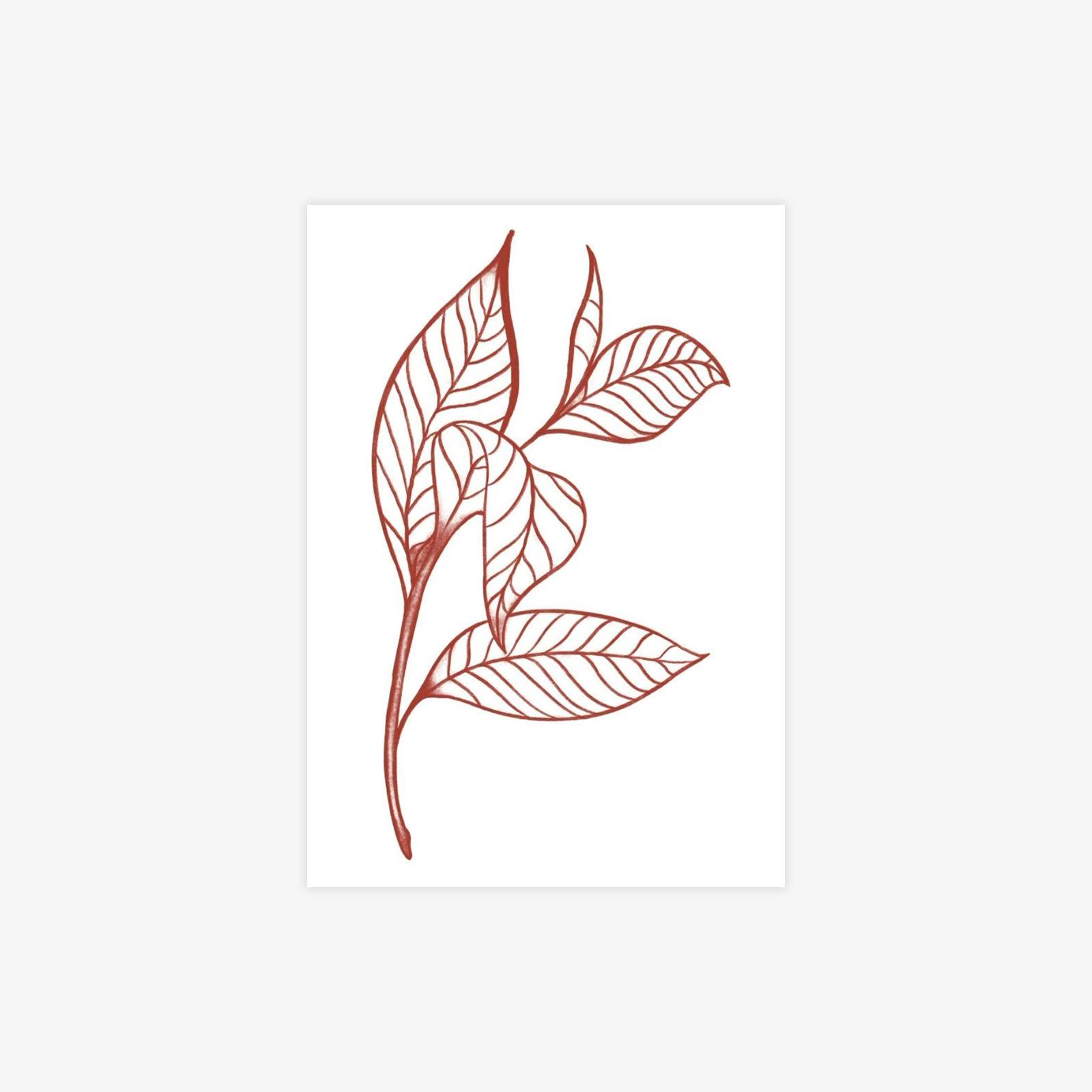 Advanced sense domineering dark personality spice thorn line tattoo sticker 7*10